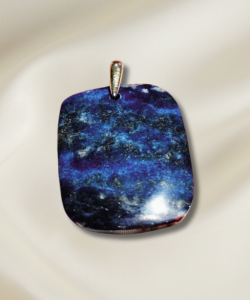 Lapis Badge Pendant #11