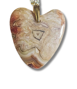 Crazy Lace Agate Heart