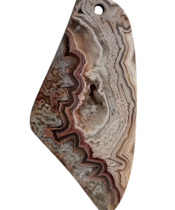 Crazy Lace Agate with Druzy Pocket