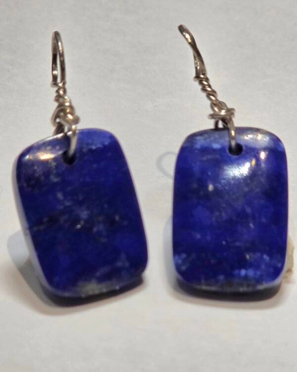 Lapis Lazuli Cushion Earrings