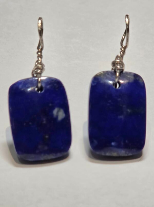 Lapis Lazuli Cushion Earrings