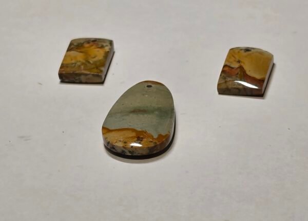 Desert Picture Jasper Pendant and Earring Set