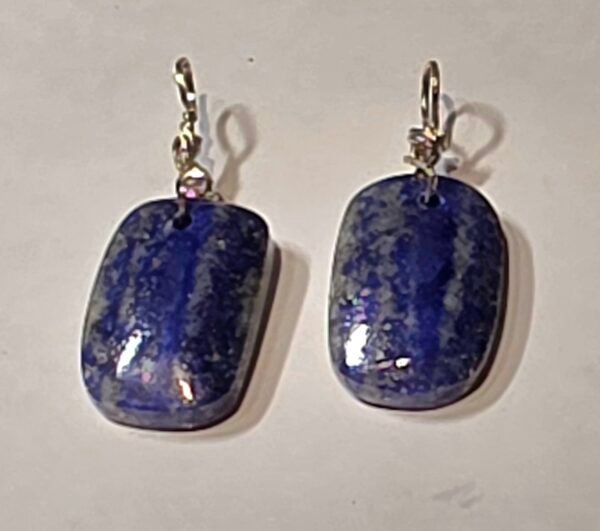 Denim Lapis Lazuli Earrings